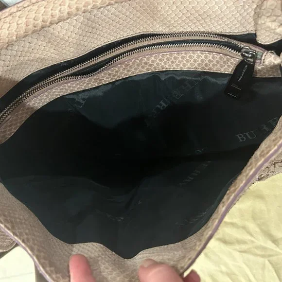 BURBERRY Python Skin Hobo Bag - Picture 2 of 4
